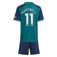 Arsenal Gabriel Martinelli #11 Tretí Detský futbalový dres 2023-24 Krátky Rukáv (+ trenírky)